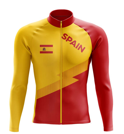 Men's Spain Long Sleeve Cycling Jersey