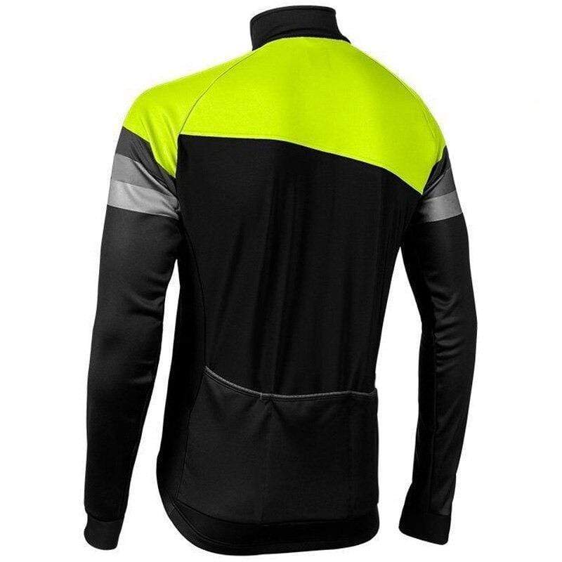 Jersey de ciclismo de manga larga a rayas para hombres