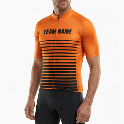 Orange Custom Team Cycling Jersey or Bib Shorts