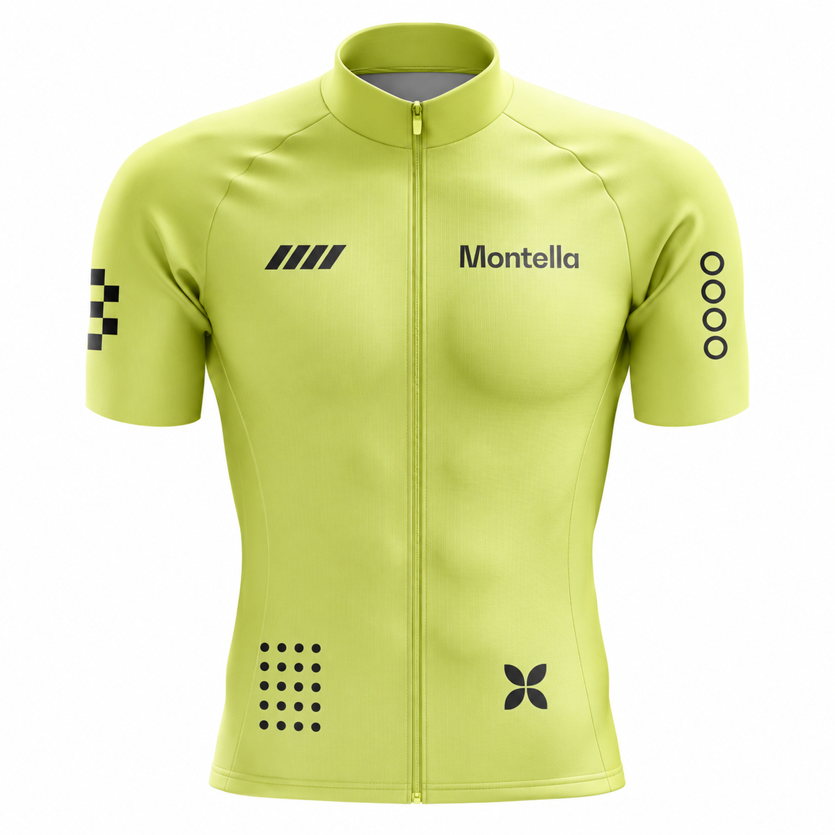 Men's Lime Yellow Cycling Jersey