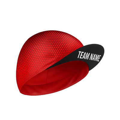 Red Custom Cycling Cap