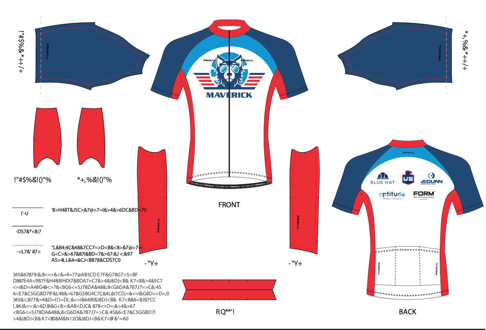 Custom 463 Cycling Jersey or Bib Shorts