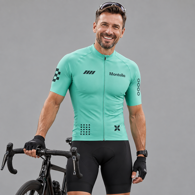 Men's Aqua Mint Cycling Jersey