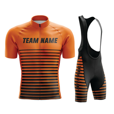 Orange Custom Team Cycling Jersey or Bib Shorts