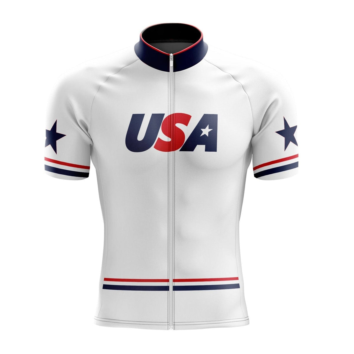 Jersey de ciclismo blanco de EE. UU.