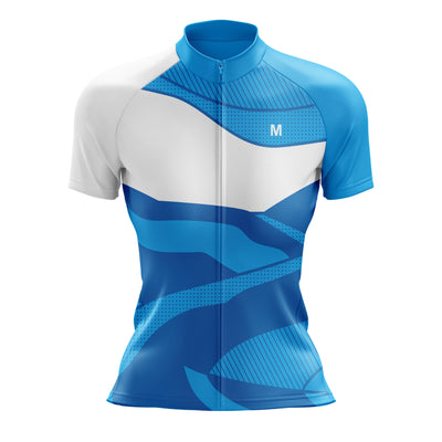 Women's Blue Wave Cycling Jersey