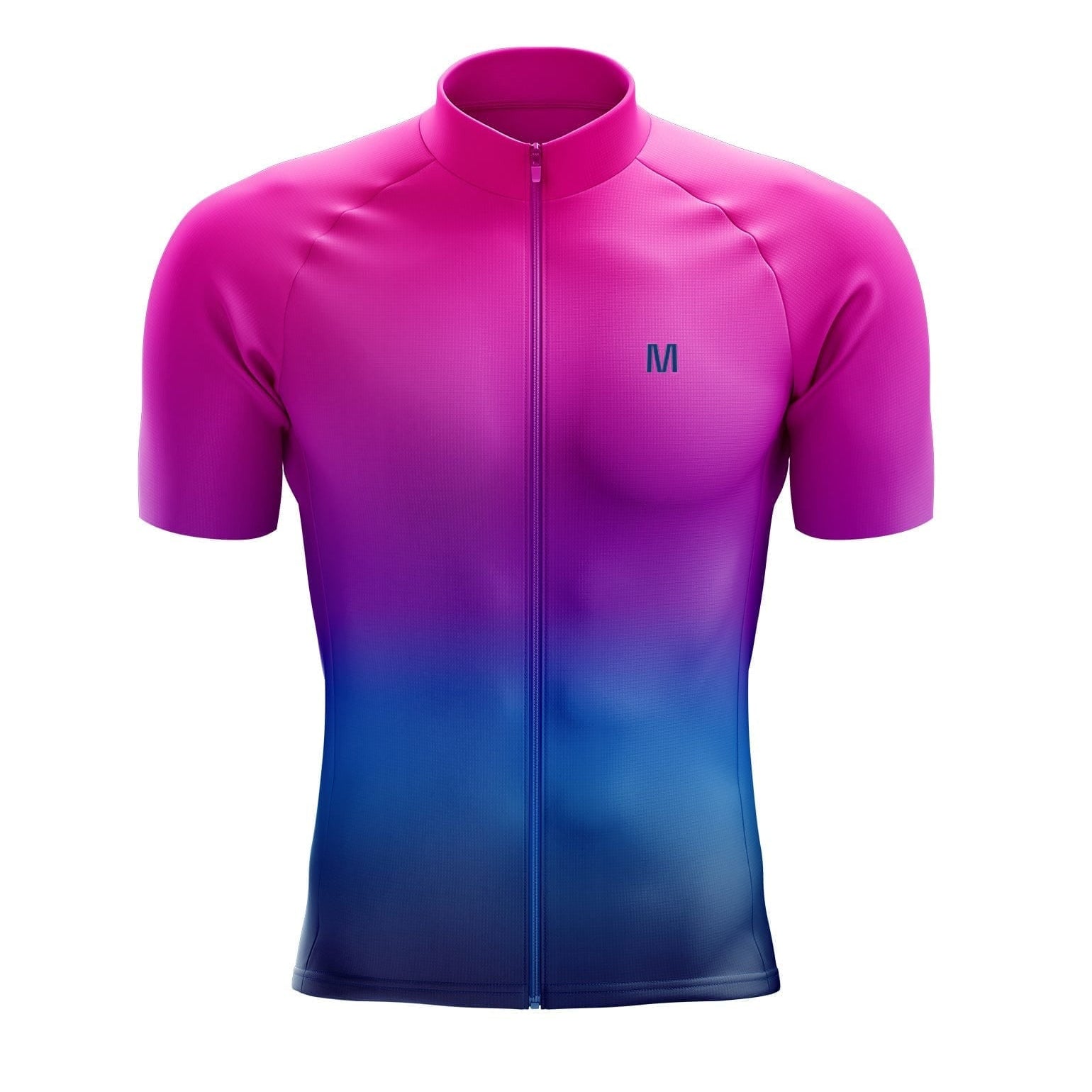 Men's Pink Gradient Cycling Jersey
