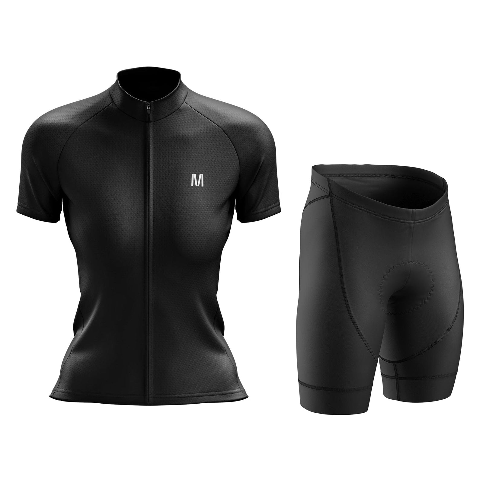 Women's Black Cycling Jersey or Shorts