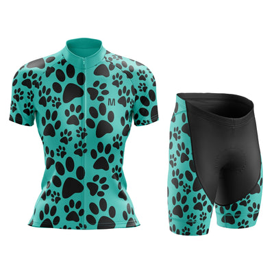 Women's Tile Dog Cycling Jersey or Shorts