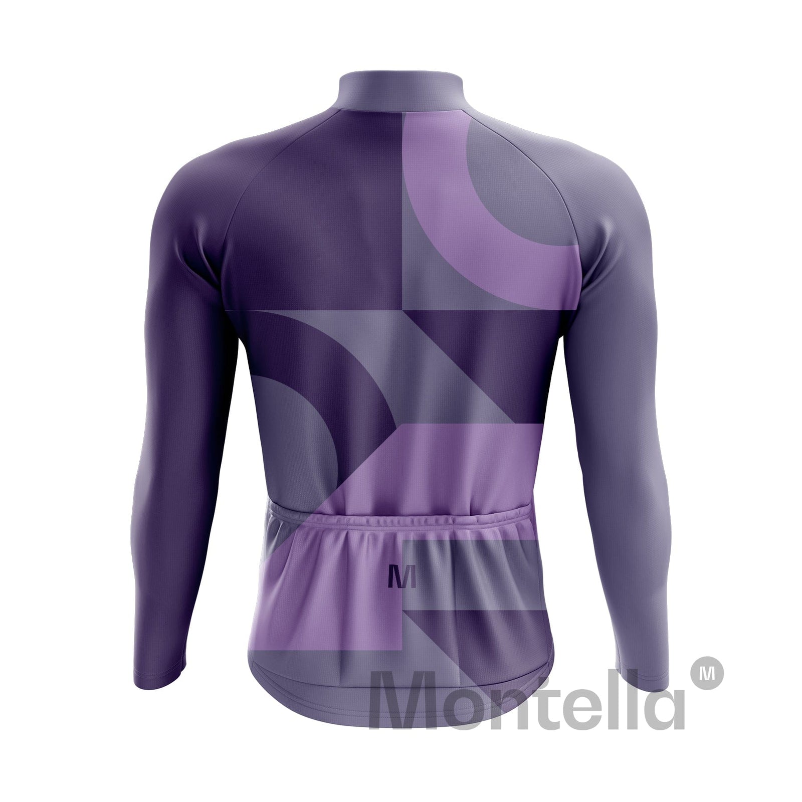 Men's Purple Thermal Fleece Cycling Jacket