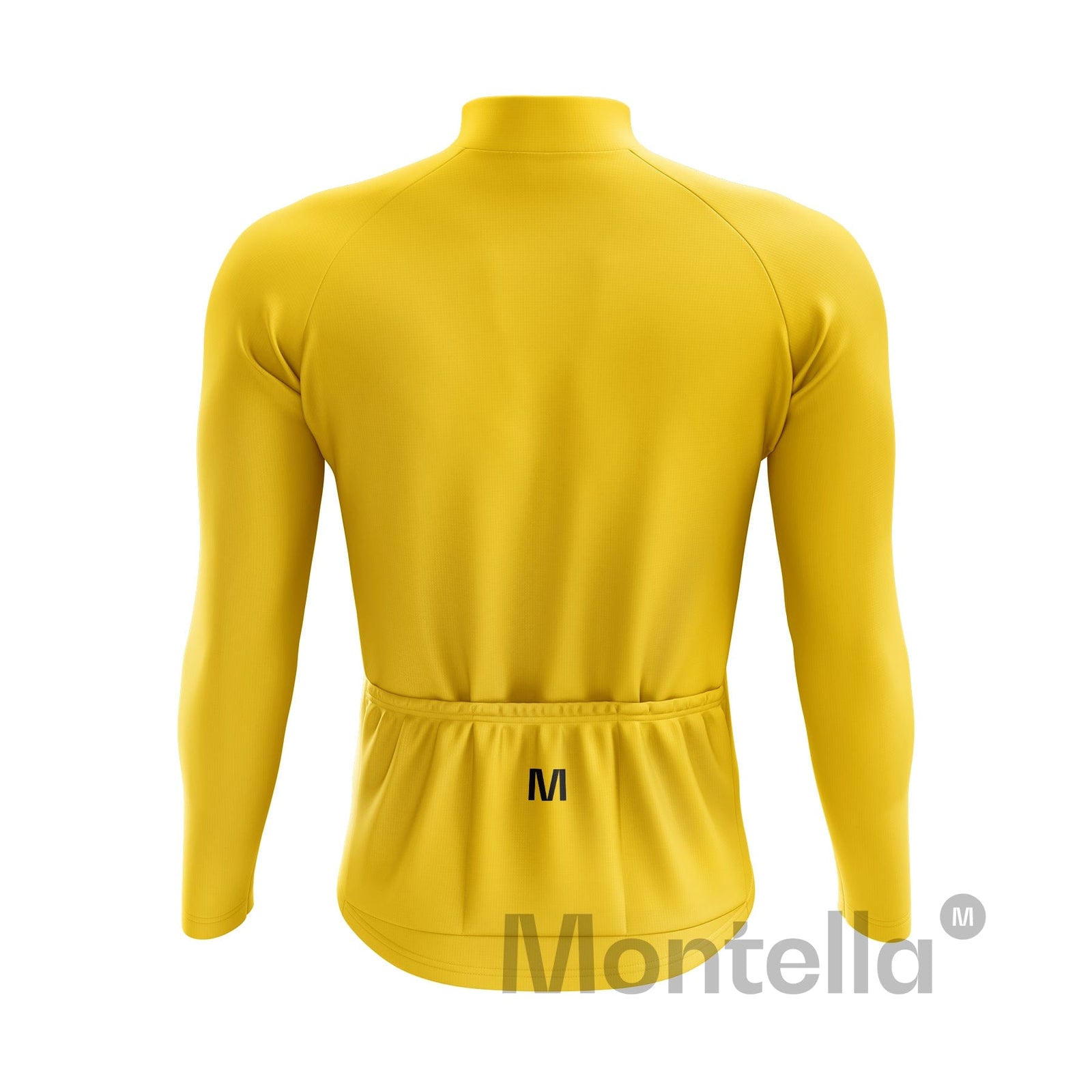 Men's Yellow Long Sleeve Cycling Jersey