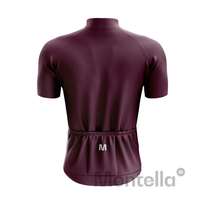 Men's Burgundy Cycling Jersey or Bib Shorts