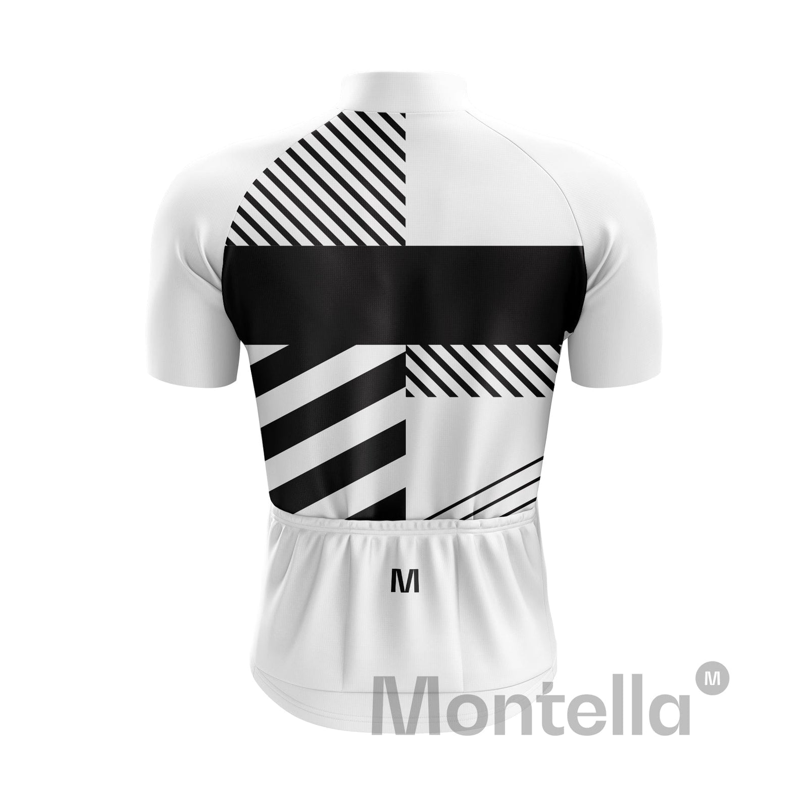 Men's White Black Cycling Jersey or Bib Shorts