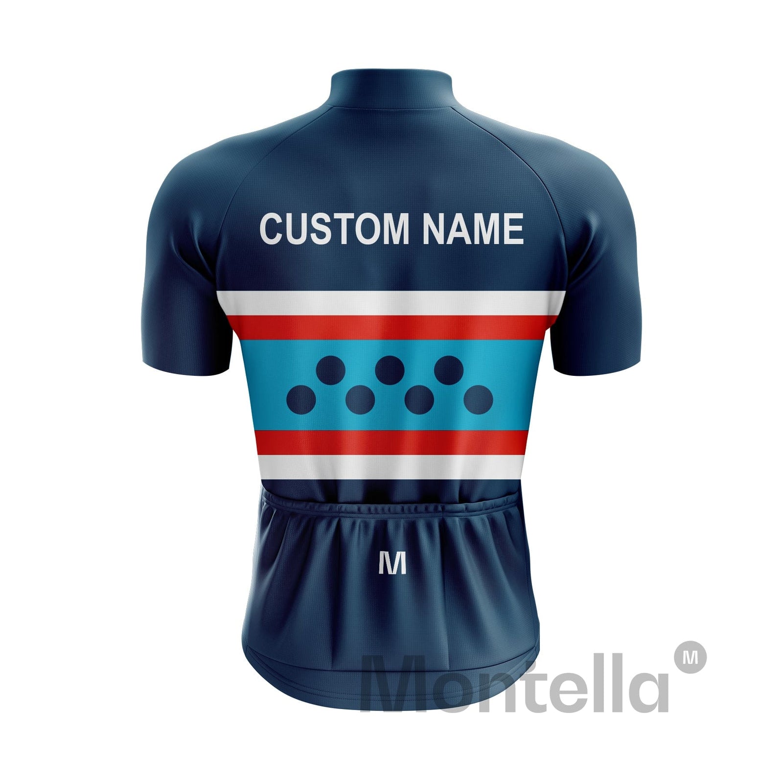 Custom Blue Cycling Jersey