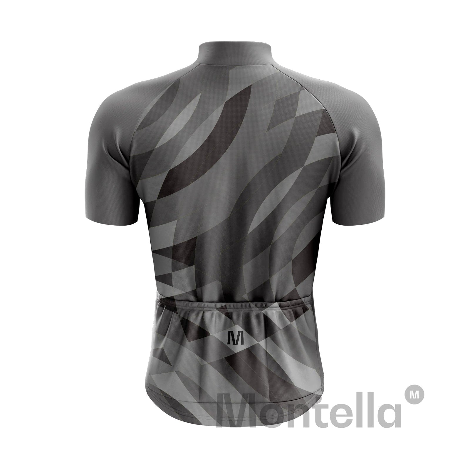 Men's Grey Pattern Cycling Jersey or Bib Shorts