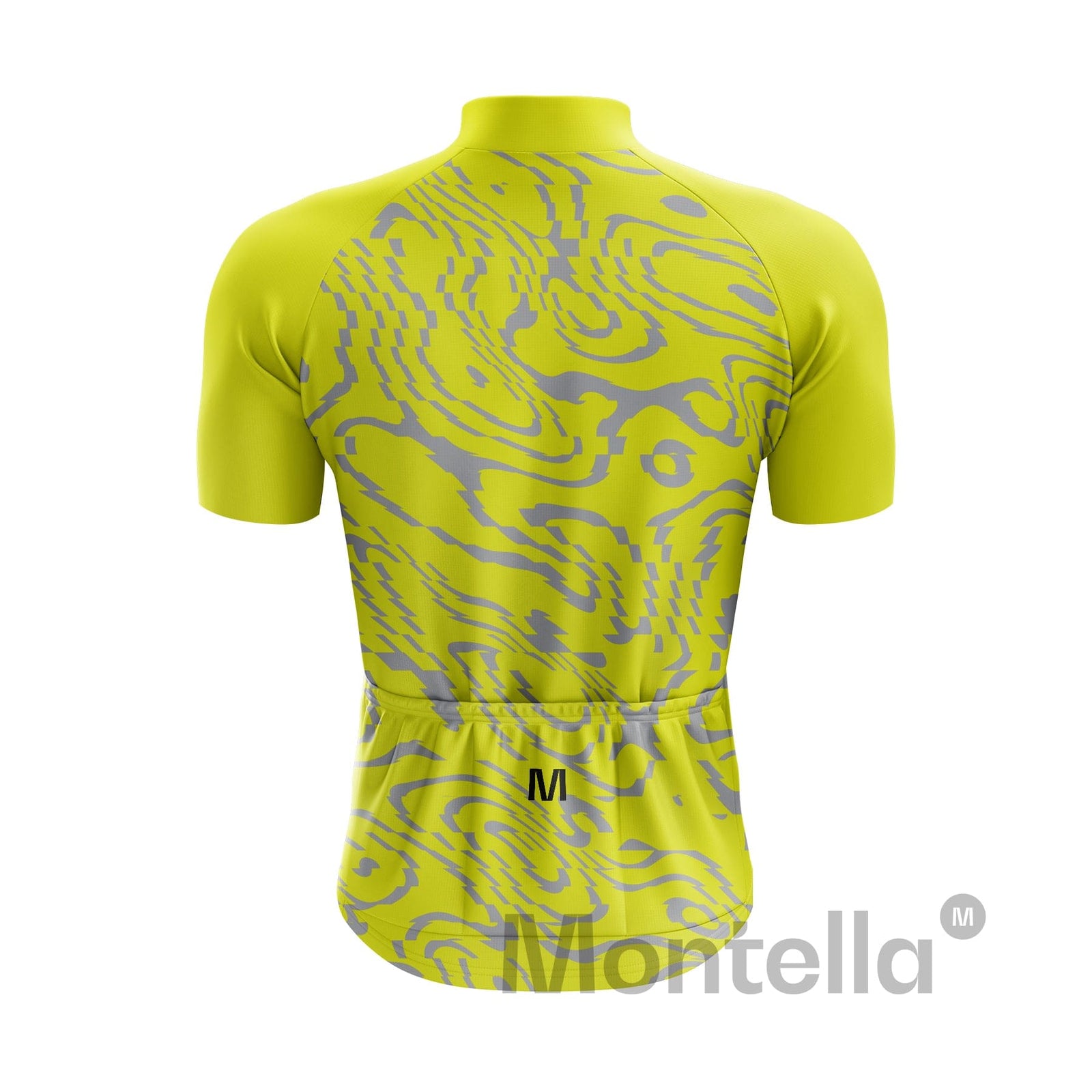 Men's Yellow Pattern Cycling Jersey or Bib Shorts