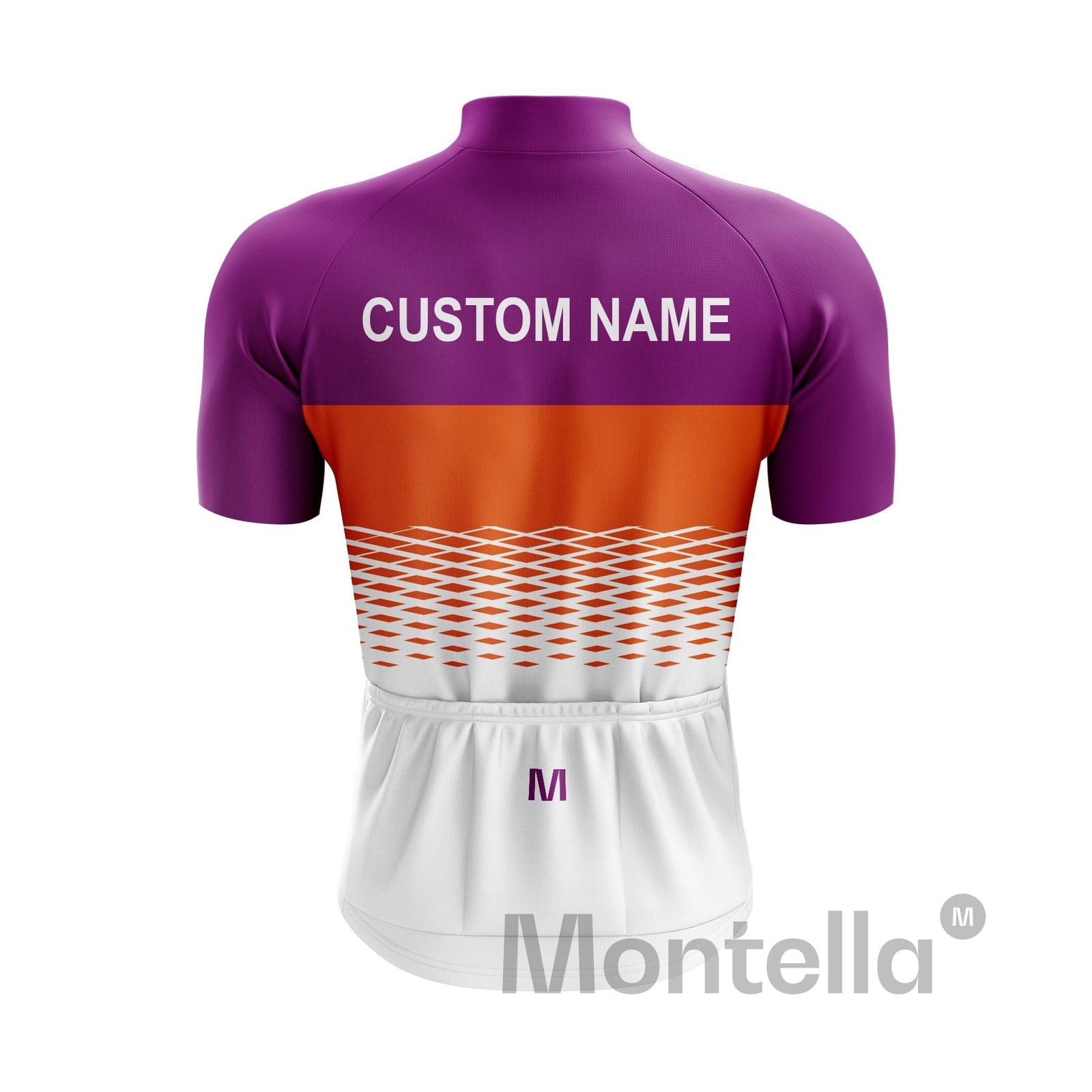 Custom Cycling Jersey White Purple
