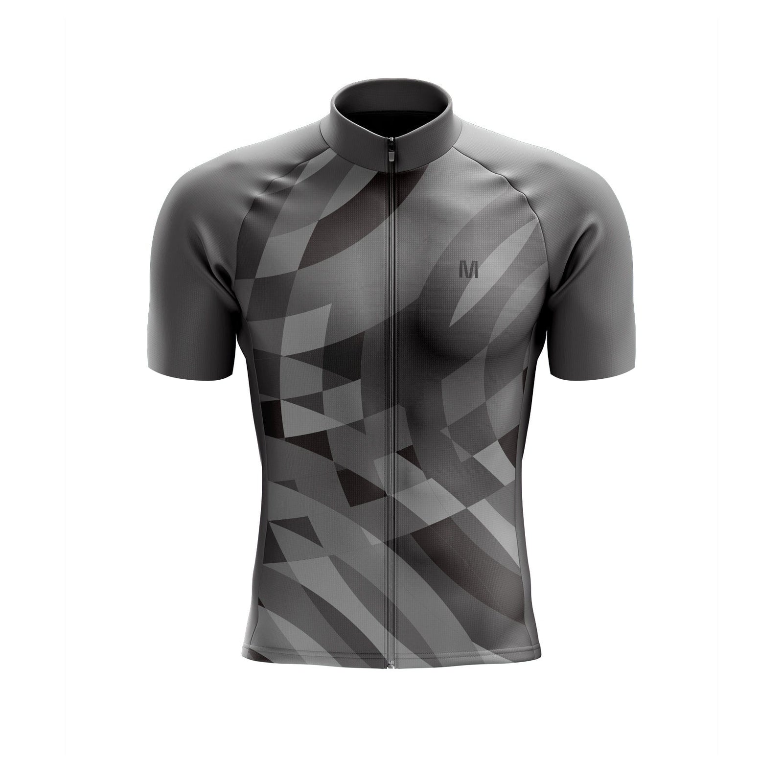 Men's Grey Pattern Cycling Jersey or Bib Shorts