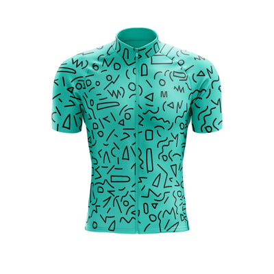 Men's Tile Figures Cycling Jersey or Bib Shorts