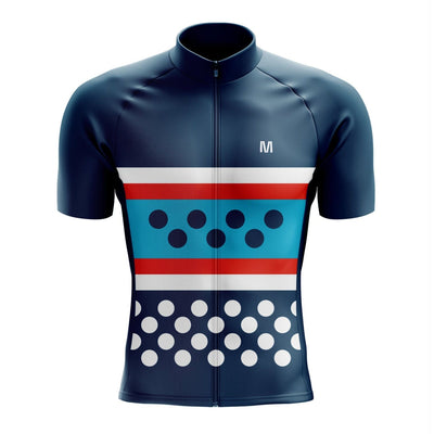 Men's Blue Dots Cycling Jersey