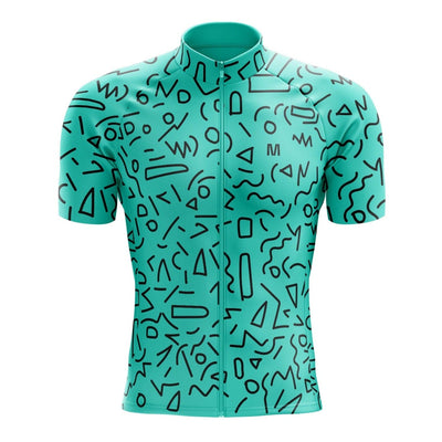 Men's Tile Figures Cycling Jersey