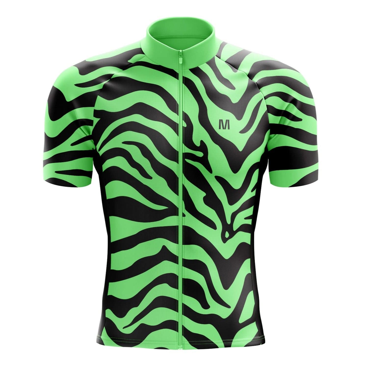 Men's Green Animal Cycling Jersey