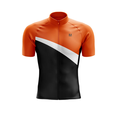 Men's Orange Side Cycling Jersey or Bib Shorts
