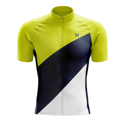 Jersey de ciclismo azul del lado de los hombres