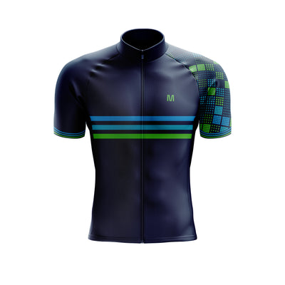 Men's Turbo Blue Cycling Jersey or Bib Shorts