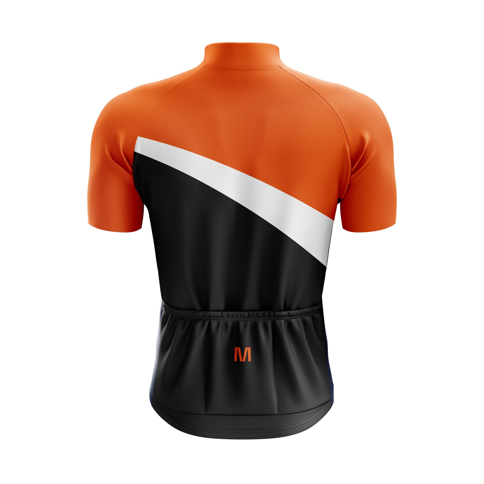 Men's Orange Side Cycling Jersey or Bib Shorts