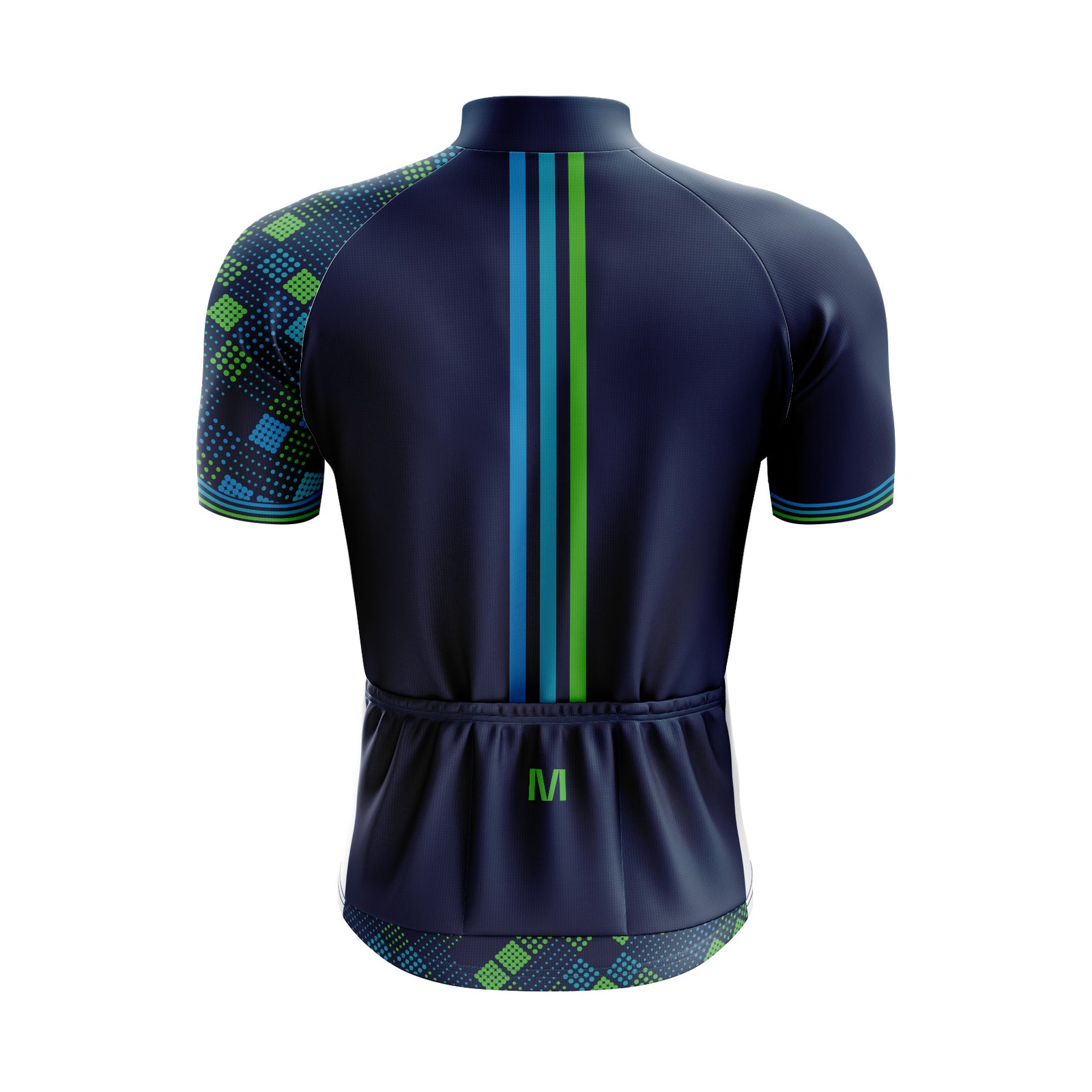 Men's Turbo Blue Cycling Jersey or Bib Shorts