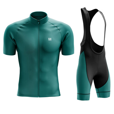 Men's Green Cycling Jersey or Bib Shorts