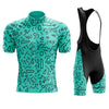 Men's Tile Figures Cycling Jersey or Bib Shorts