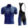 Montella Cycling Cycling Kit Men's Blue Triangles Cycling Jersey or Bib Shorts