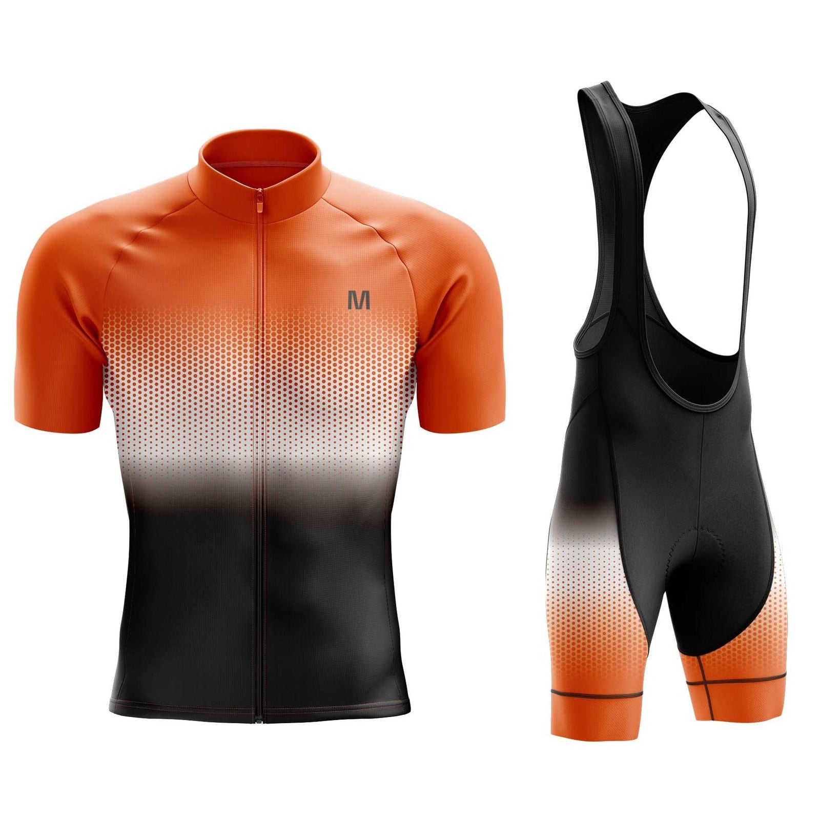 Montella Cycling Cycling Kit Men's Orange Gradient Cycling Jersey or Bib Shorts