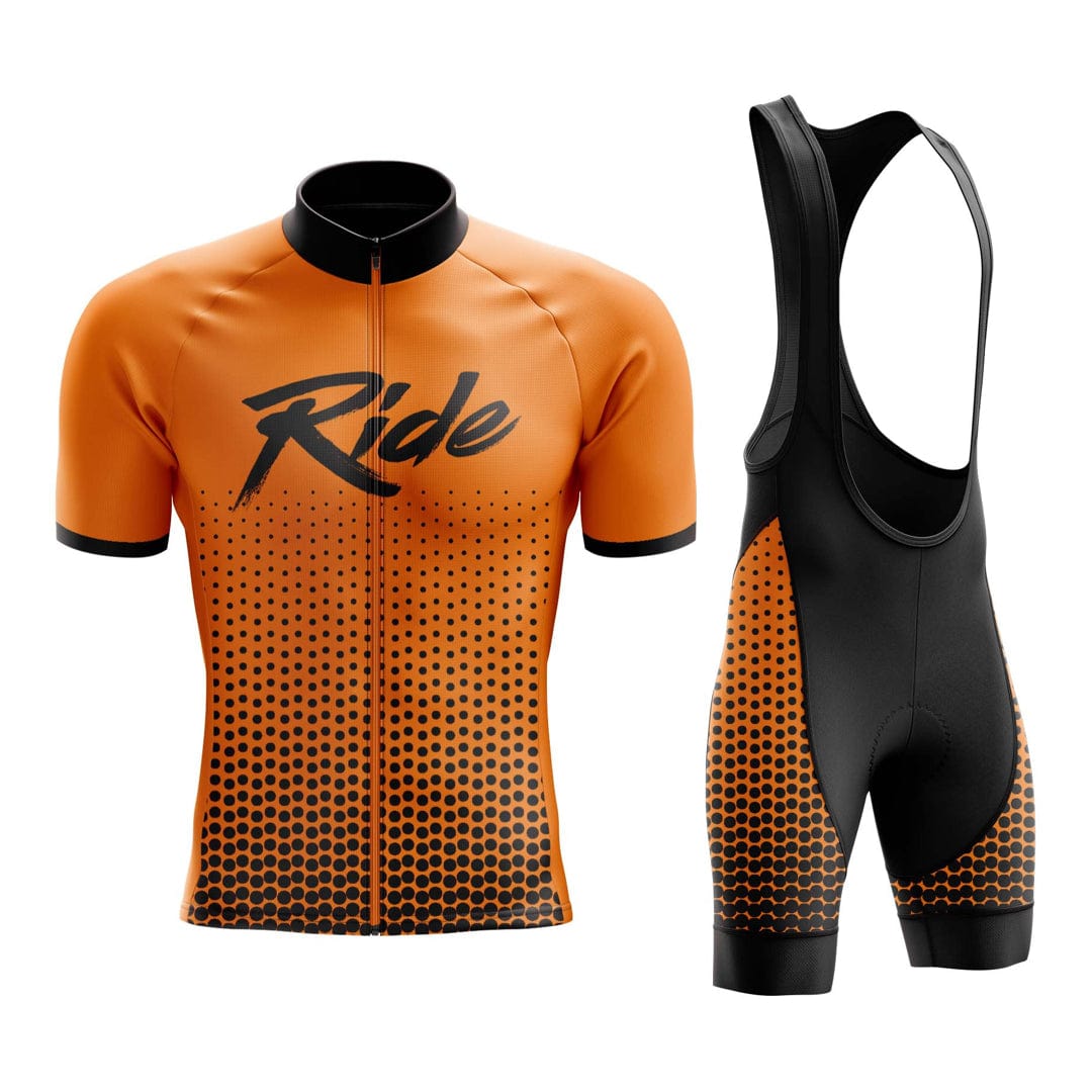 Montella Cycling Cycling Kit Men's Orange Ride Cycling Jersey or Bib Shorts