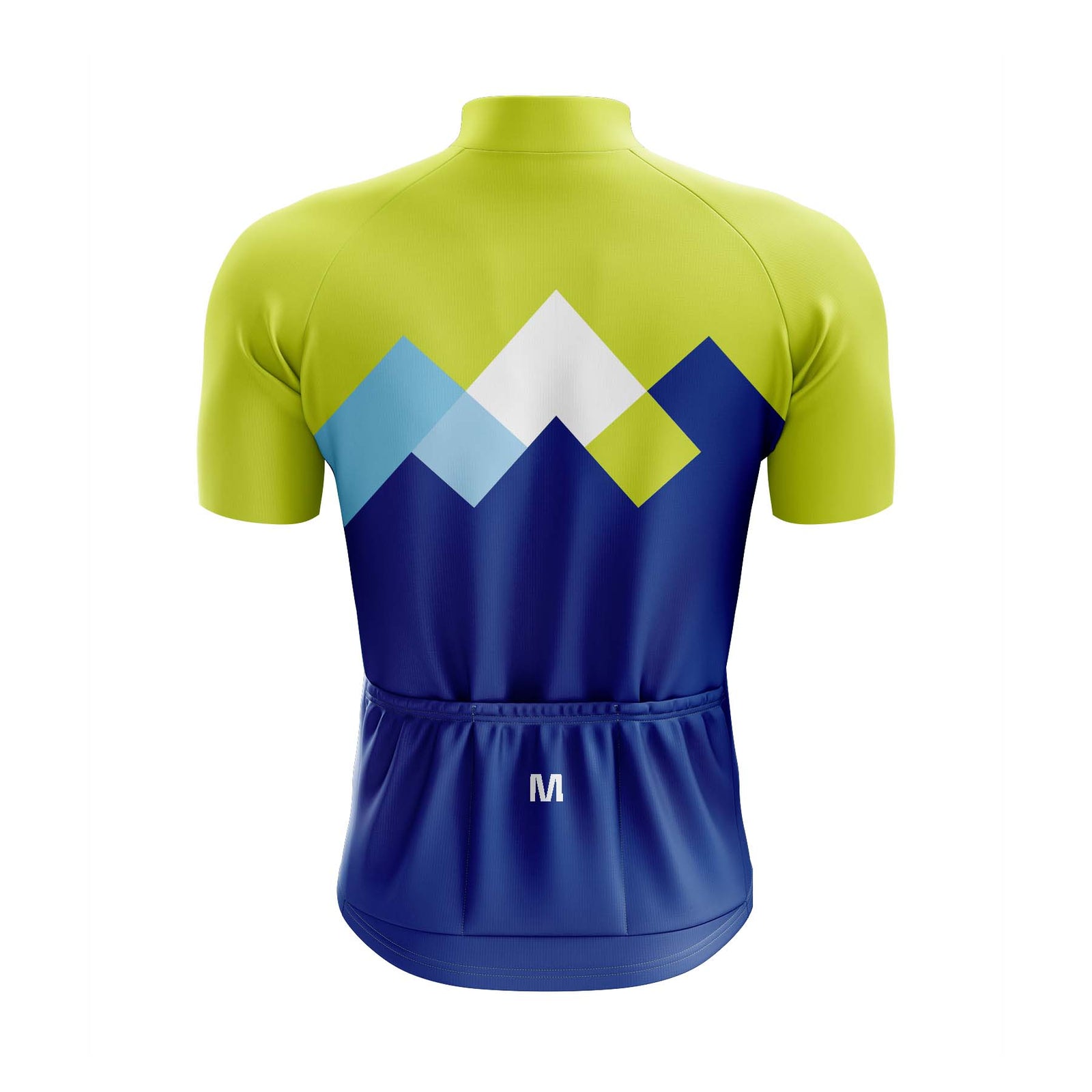 Montella Cycling Green Blue Spin Cycling Jersey