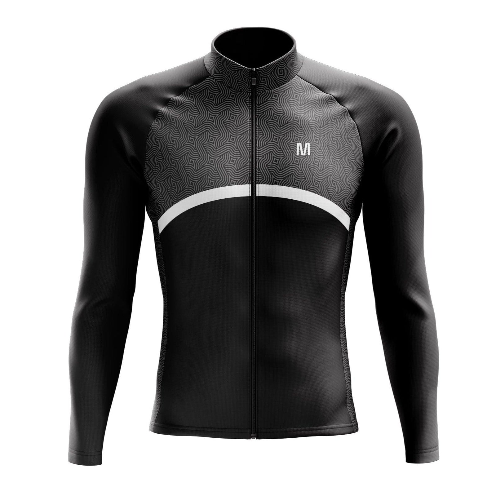 Men's Grey Thermal Fleece Cycling Jacket