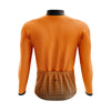 Montella Cycling Men Long Sleeve Men's Orange Ride Long Sleeve Cycling Jersey