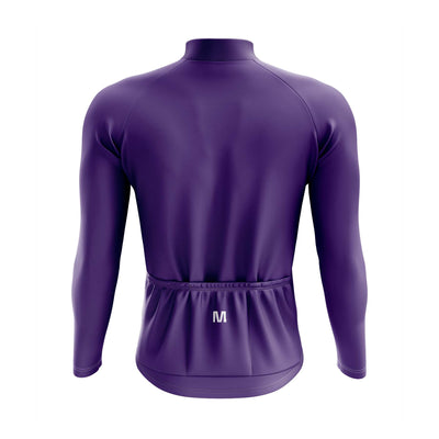 Montella Cycling Men Long Sleeve Men's Purple Long Sleeve Cycling Jersey