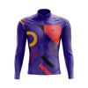 Montella Cycling Men Long Sleeve Men's Purple Tempo Long Sleeve Cycling Jersey