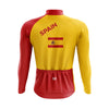 Montella Cycling Men Long Sleeve Men's Spain Long Sleeve Cycling Jersey