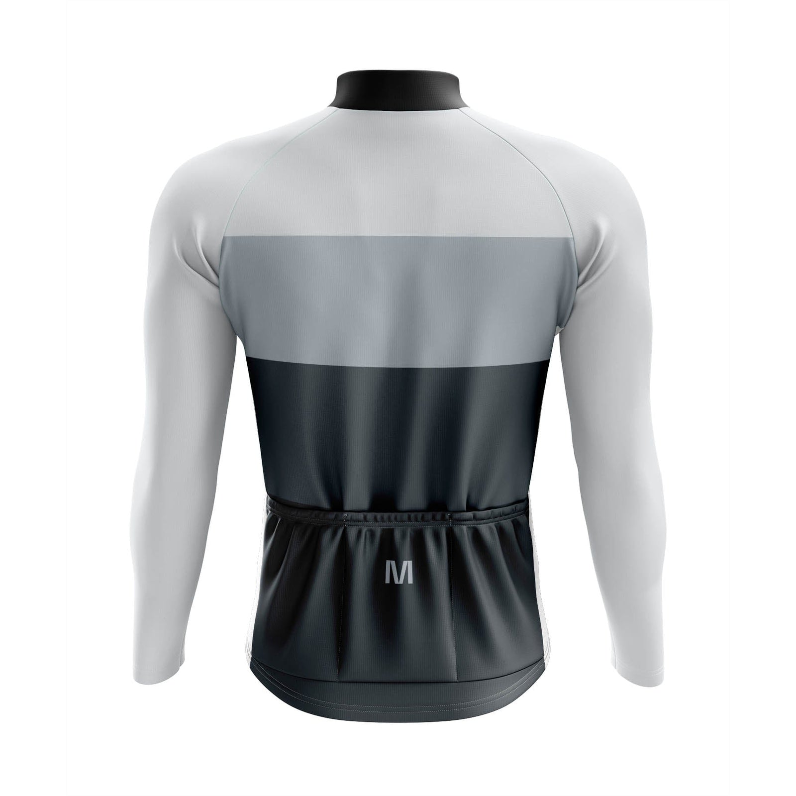 Men's Grey Thermal Fleece Cycling Jacket