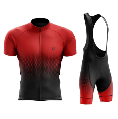 Men's Red Gradient Cycling Jersey or Bib Shorts