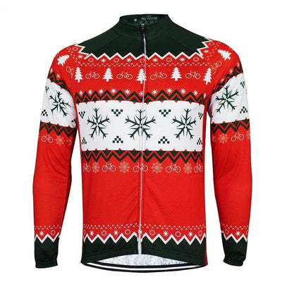 Men's Christmas Long Sleeve Cycling Jersey