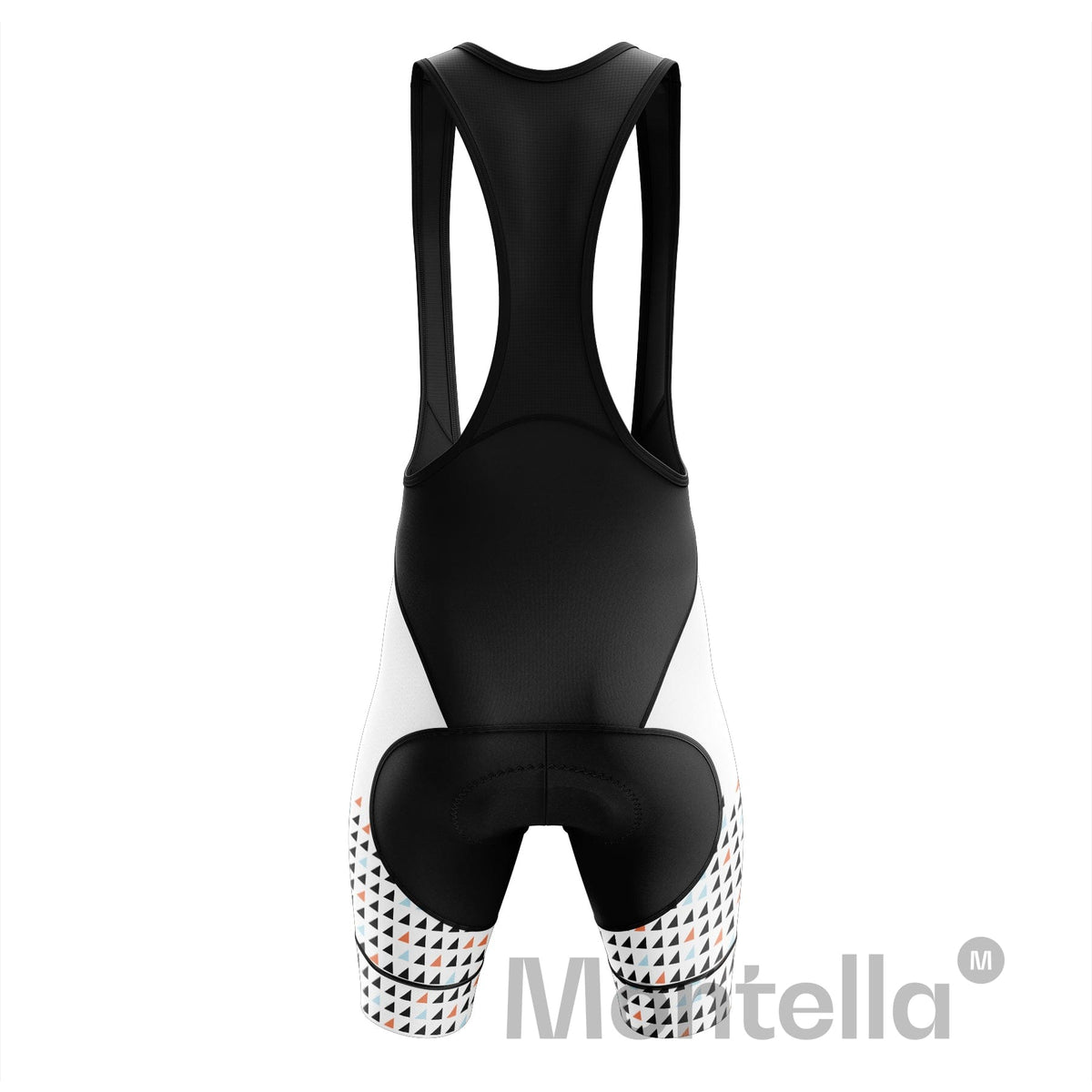 Men's White Triangles Cycling Bib Shorts