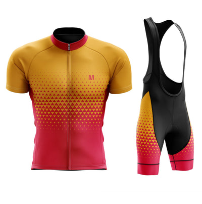 Men's Yellow Gradient Cycling Jersey or Bibs