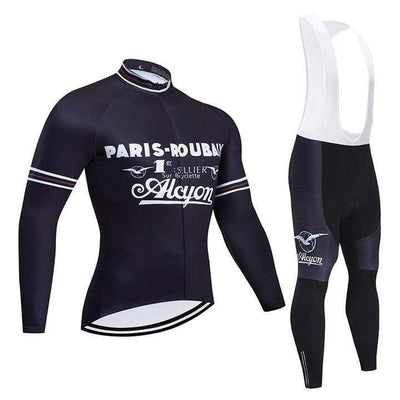Retro Paris-Roubaix Men's Winter Cycling Jersey of Pants