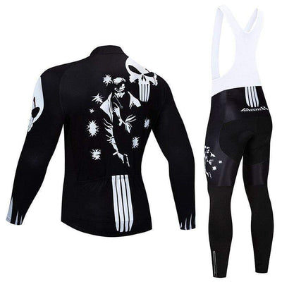 Skull Black Winter Cycling Jersey or Bib Pants