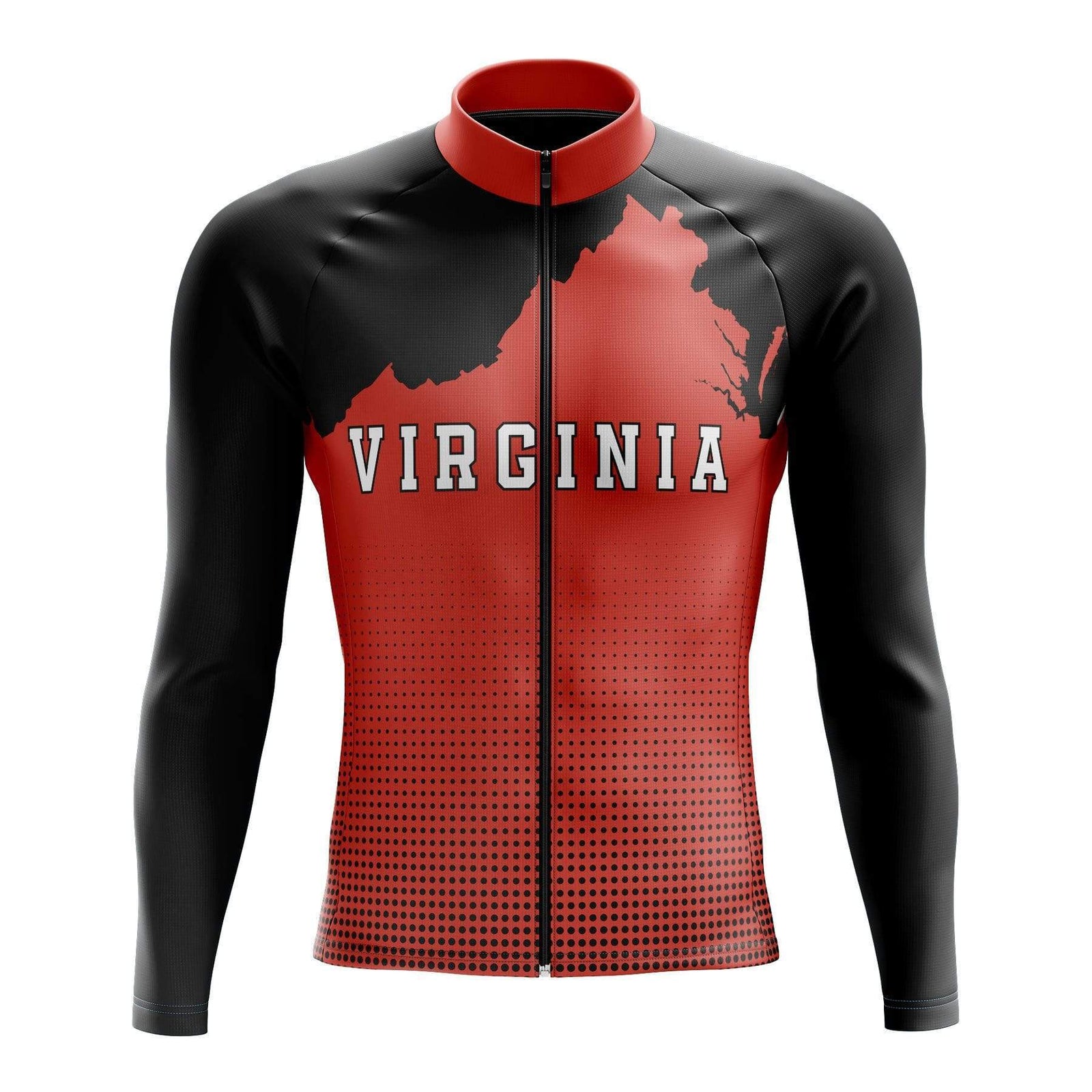 Virginia Long Sleeve Cycling Jersey